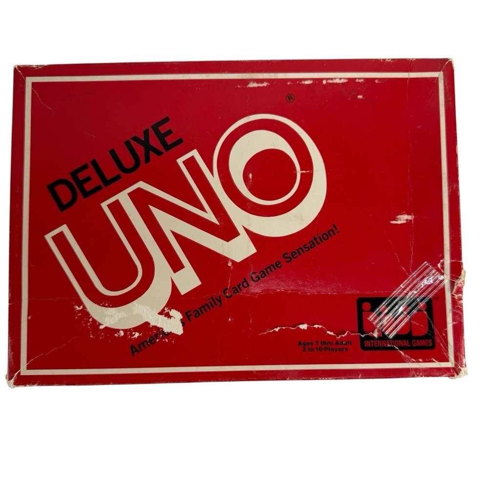 Vintage UNO Deluxe Card Game 1983 Retro Family Card Game